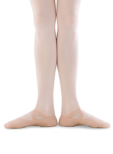 Bloch Women's Synchrony Split Sole Canvas Ballet Slippers - Pink, 2.5 Narrow