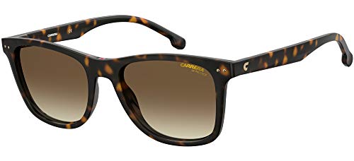 Carrera Unisex Rectangular Sunglasses 51mm Brown Gradient Frame