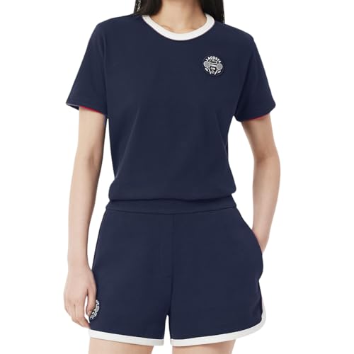 Lacoste Womens Sport Ultra Dry Tennis Heritage Badge T-Shirt