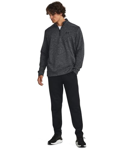 Under Armour Men’s Armour Fleece Twist Quarter Zip - Large Tall Black
