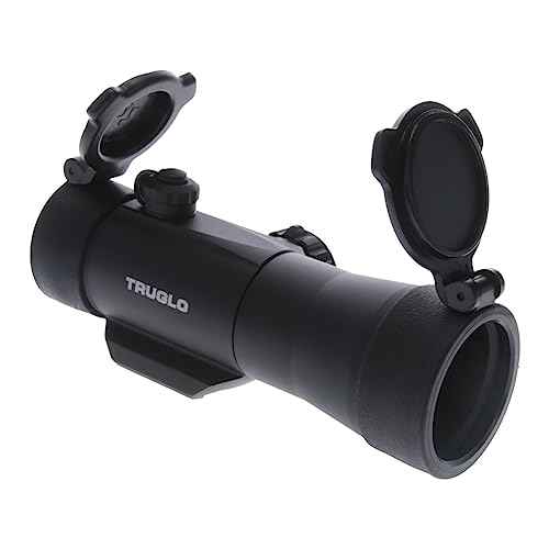 TruGlo Red-Dot Traditional Mount 2x42mm Hunting Tactical Weapon Sight with 11-Position Rheostat for Brightness Adjustment, Black