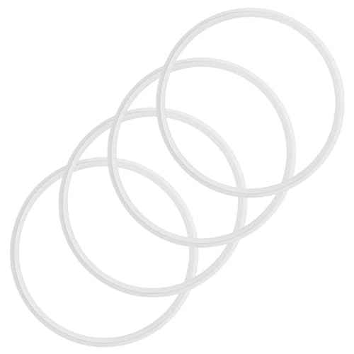 Replacement Lid Gasket Seal for Stanley 40oz Tumblers, 4 Seals & 1 Straw Cap, BPA-Free Silicone Seal for Adventure Quencher H2.0 Flowstate, Leak-Proof, Food Grade