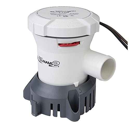 Attwood Tsunami MK2 1200 GPH 12-Volt Thred Manual Bilge Pump