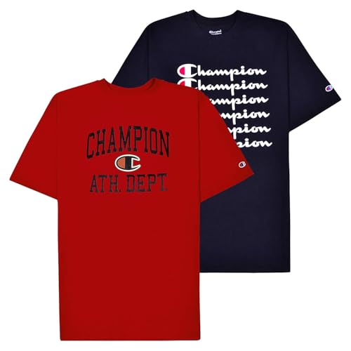 Champion Big and Tall T Shirts for Men ? 2 Pack Graphic Mens Big and Tall Tees
