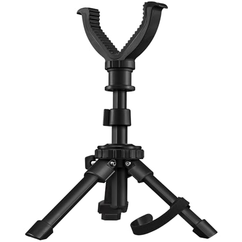 CVLIFE Shooting Rest Tripod 7.5-15 Inch with 360° V-Yoke for Rifles