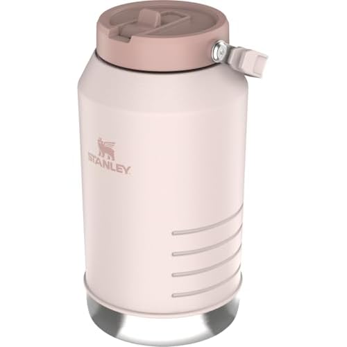 Stanley IceFlow 2.0 Flip Straw Jug with Handle 96 oz | Twist On Lid and Flip Up Straw | Leakproof for Travel and Sports | Insulated Stainless Steel |BPA-Free | Rose Quartz