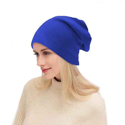 UTTPLL Unisex Baggy Cotton Beanies Lightweight Hip-Hop Soft Slouchy Stretch Beanie Hat Chemo Caps for Men Women