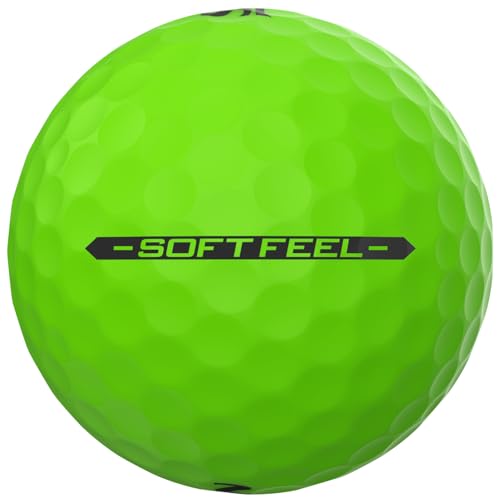 Srixon Soft Feel Golf Balls - Brite Green 14 Pack - Responsive, Long Distance, Low Compression