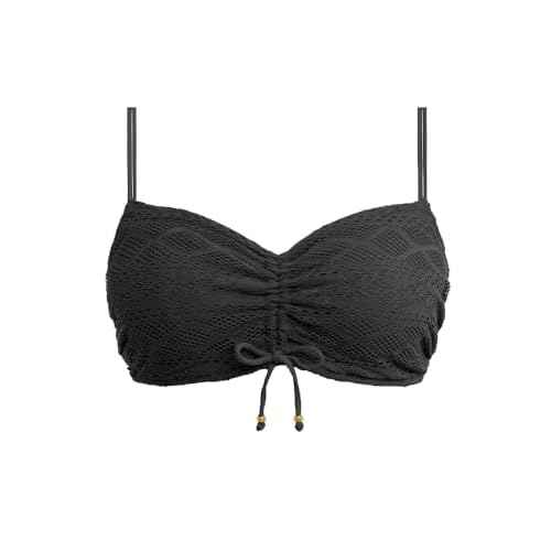 Freya Womens Sundance Concealed Underwire Bralette (4000) Bikini Top, Black, 32D US
