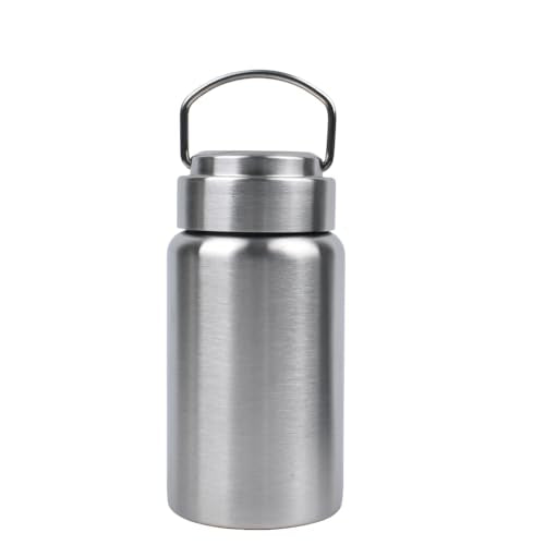 15 Oz Uninsulated Stainless Steel Water Bottle - Reusable Sports Drink Container