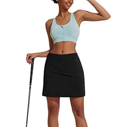 Ekouaer Women's Active Performance Skort Lightweight Skirt for Running Tennis Golf Workout Sports