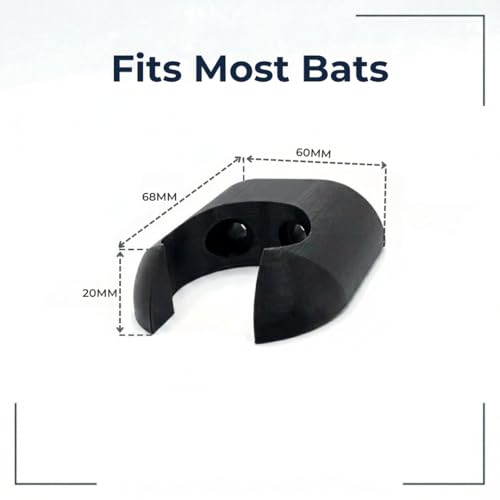 Wall Mount Baseball Bat Holder Vertical Display Rack for Softball & Collectibles