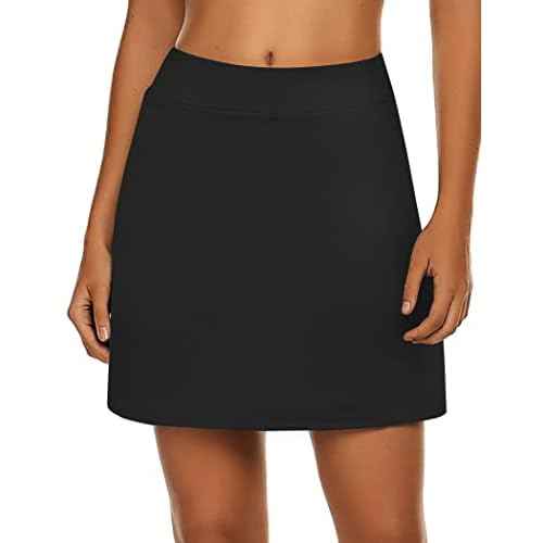 Ekouaer Women's Active Performance Skort Lightweight Skirt for Running Tennis Golf Workout Sports