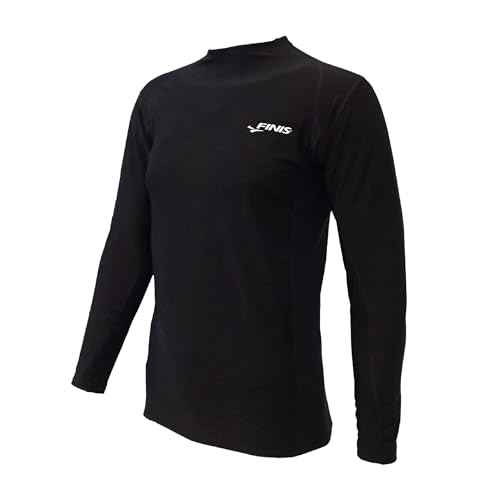 FINIS Thermal Swim Shirt - Heat-Retaining BiPoly Fabric - UPF 50 & Up UV Protection - Chlorine Resistant - Youth