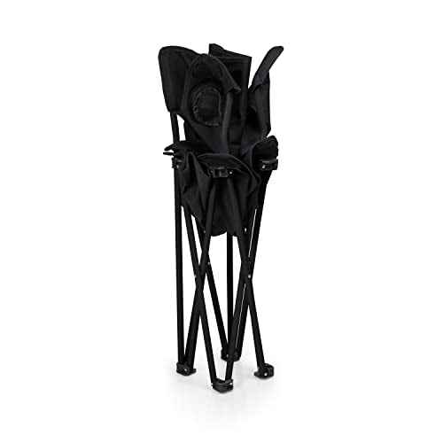 PICNIC TIME NHL Seattle Kraken PTZ Camp Chair, Picnic Chair, Beach Chair with Carrying Bag, (Black)
