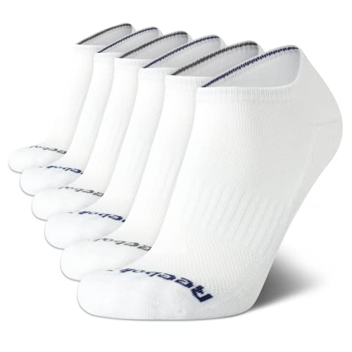 Reebok Mens Low Cut Athletic Socks 6 Pack - Moisture Wicking Cushioned Performance