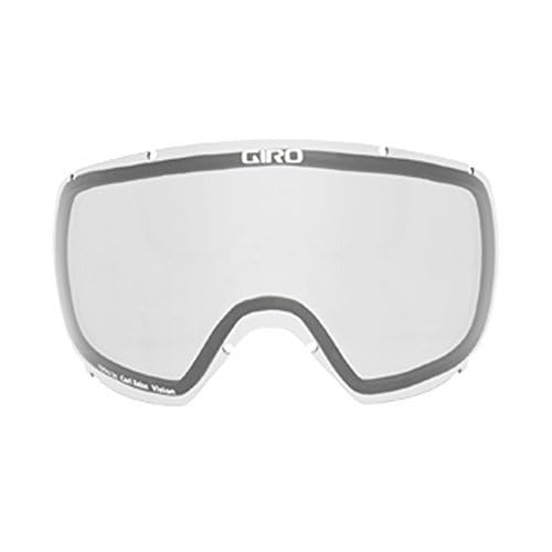 Giro Semi Ski Goggles - Snowboard Goggles for Men, Women & Youth - Black Wordmark Strap with Amber Scarlet/Clear Lens
