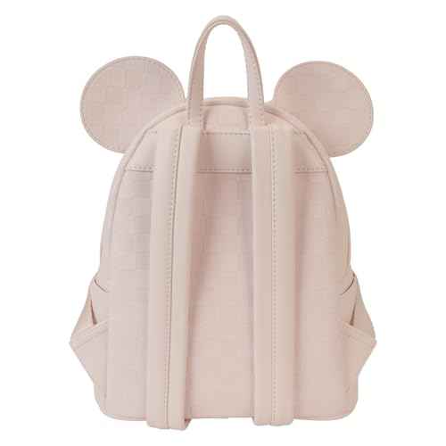 Loungefly Minnie Mouse Checkered Texture Mini Backpack