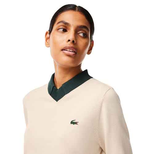 Lacoste Women's Sport Cotton Pima Technical Knit Golf Sweater