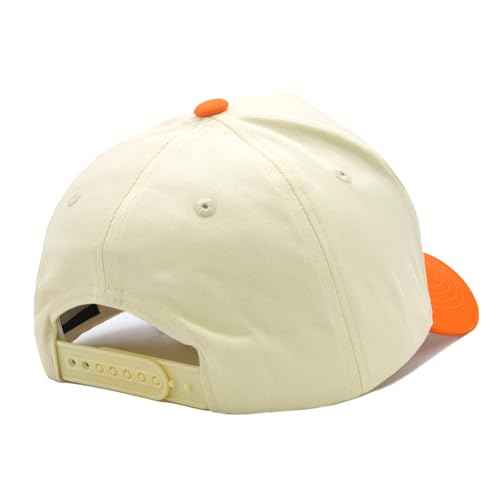 Embroidered Turkey Hats for Men & Women, Vintage Thanksgiving Trucker Hat, Adjustable Cotton Two-Tone Baseball Cap Orange/Beige