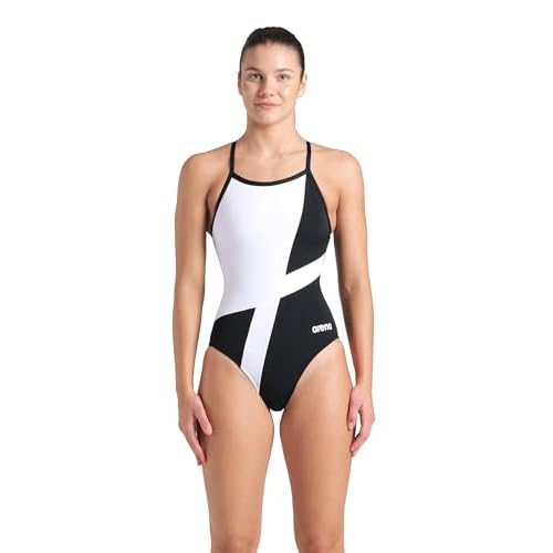 Arena Women's Performance Diamond Team Print Lightdrop Back Ladies Bathing Swimsuit