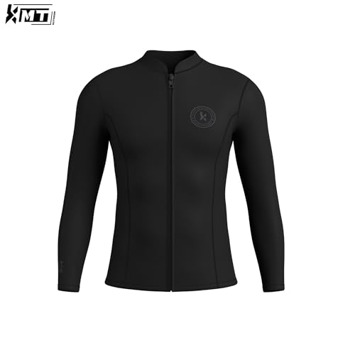 KMT 2.5mm Neoprene Wetsuit Top for Men - Black, XX-Large