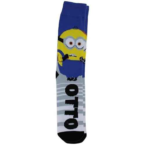 Hyp Despicable Me Minions Men's Casual Crew Socks, 6-Pack, Size 8-12