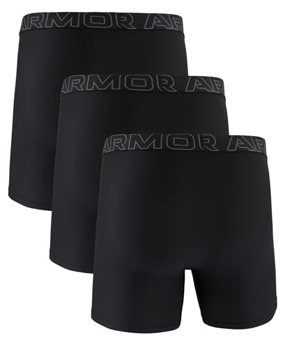 Under Armour Men's Tech Mesh Brief Underwear 6 Inch Inseam 3-Pack - Black Small