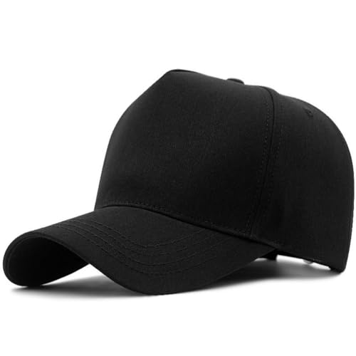Oversize XXL Trucker Hat for Men Big Head Baseball Cap - One Size Black