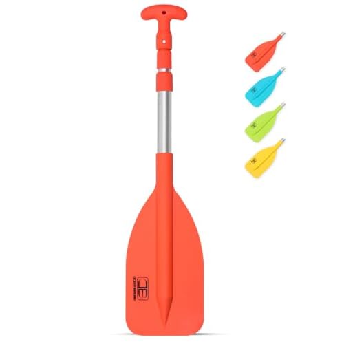 OCEANBROAD Telescoping Emergency Paddle 21''-42''£¨Assembling Required£©/26''-54'' Aluminium Shaft for Kayaking Boating Canoeing River Tubing
