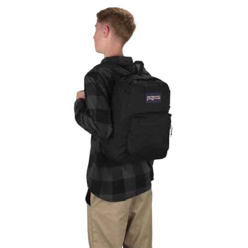 JanSport SuperBreak One Backpacks - Durable, Lightweight Bookbag with 1 Main Compartment, Front Utility Pocket with Built-in Organizer - Premium Backpack, Black