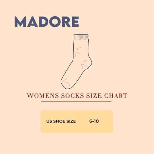 Madore 100% Merino Wool Socks for Women - Womens Men Australia Soft Comfy Ski Warm Boot Outdoor Hiking Outfit