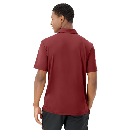 Hanes Men's Performance Polo Shirt XX-Large Cardinal Red Moisture-Wicking Short Sleeve