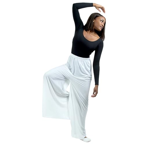 Women's Celebration of Spirit Palazzo Pants Small White - Dance Performance Wear