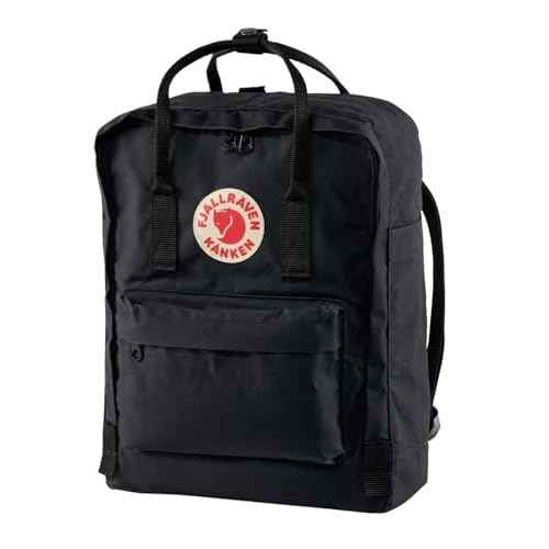 Fjallraven - Kanken Classic Pack, Heritage and Responsibility Since 1960, One Size,Black