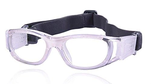 VOLOCOVER（TM Unisex Kids Protective Sports Goggles Glasses for Basketball Football Volleyball Squash Hockey (White)