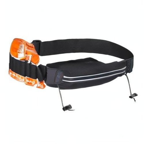 Reflective Running Belt Bib Holder - Waterproof Fanny Pack for Women & Men - Triathlon Belt Bag - Race Number, Gym Essentials, Sports Gear for All Phones