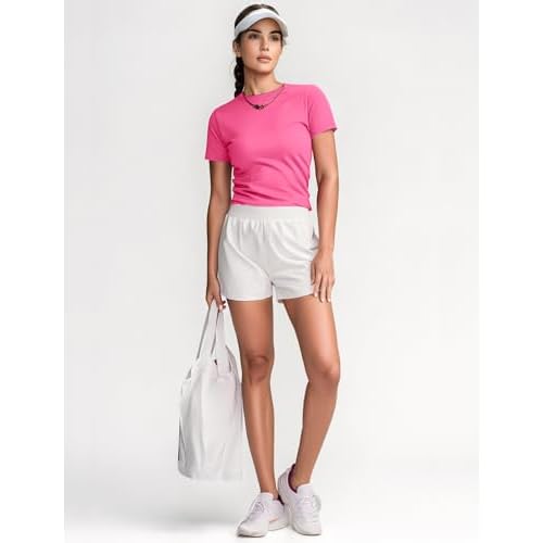 Zengjo Women's Short Sleeve Running Shirts UPF 50+ Sun Protection SPF Quick Dry Athletic Workout T-Shirts