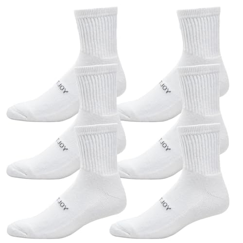 FootJoy Men's ComfortSof Quarter Socks - White 7-12, 6-Pack