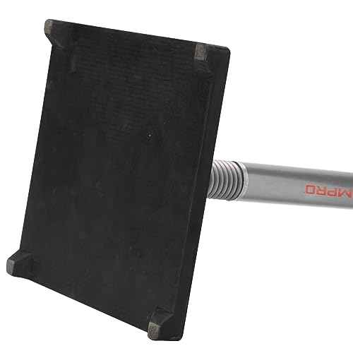 CHAMPRO Brute Spring-Loaded Batting Tee with Flexible Top and Weighted Base, Professional Grade Materials and Adjustable Height for Baseball and Softball,Silver