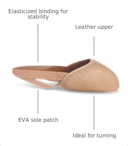 Capezio Kids' Turning Pointe 55 Ballet Shoe - Nude, X-Large Big Kid