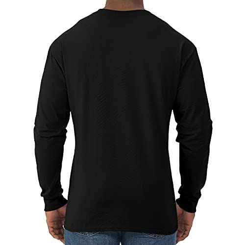 Jerzees Men's Dri-Power Cotton Blend Long Sleeve Tees, Moisture Wicking, Odor Protection, UPF 30+, Sizes S-3x