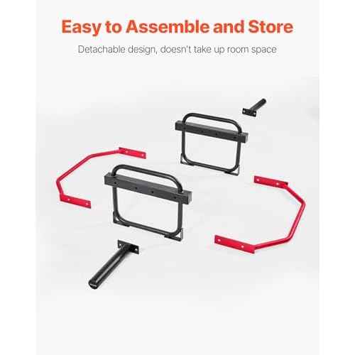 VEVOR Trap Bar Hex Bar, 2-Inch Hex Barbell, 500 LBS Capacity Shrug Bars, Weightlifting and Strength Training Equipment, Home Gym for Squats, Deadlifts, Shoulder Presses