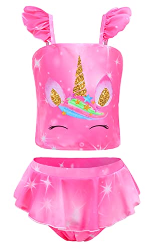 Little Girls Mermaid Bikinis Tankini Swimsuit Two-Piece Bathing Suit