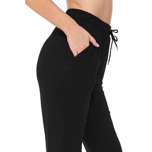 Leggings Depot Women's Jogger Track Cuff Sweatpants with Pockets for Yoga, Workout
