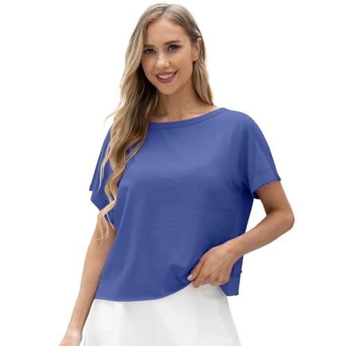 GRECERELLE Women's Open Back Workout Tops Backless Athletic Shirts Casual Crop Running Tee Y2k Yoga