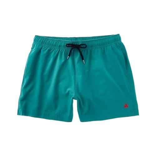 Brooks Brothers Mens 5" Inseam Embroidered Montauk Swim Trunks,