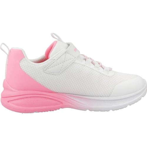 Girls' Skechers Microspec Max Advance Tennis Shoes - White Pink 11 Little Kid
