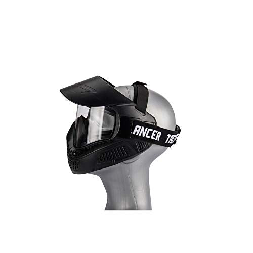 Lancer Tactical Full Face Airsoft Mask with Visor Black