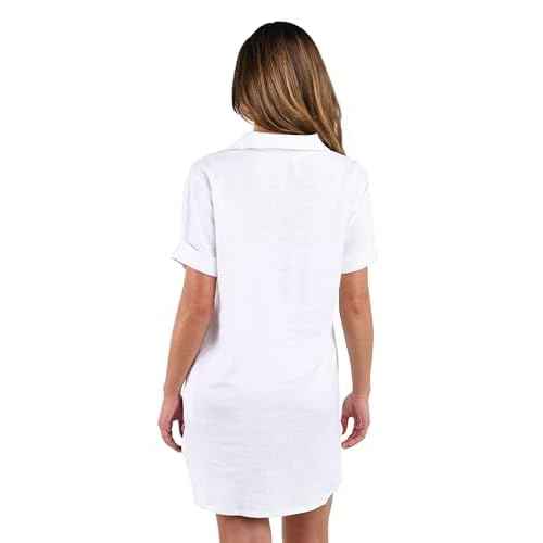 La Blanca Womens Camp Shirt Swimsuit Cover Up